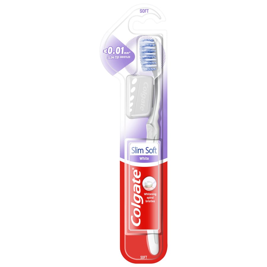 

Зубная щетка COLGATE Slim Soft White - мягкая