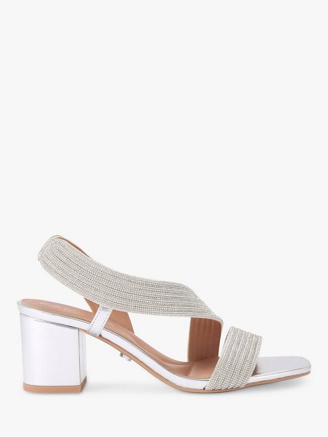 Песочники Gala на блочном каблуке Carvela, Silver