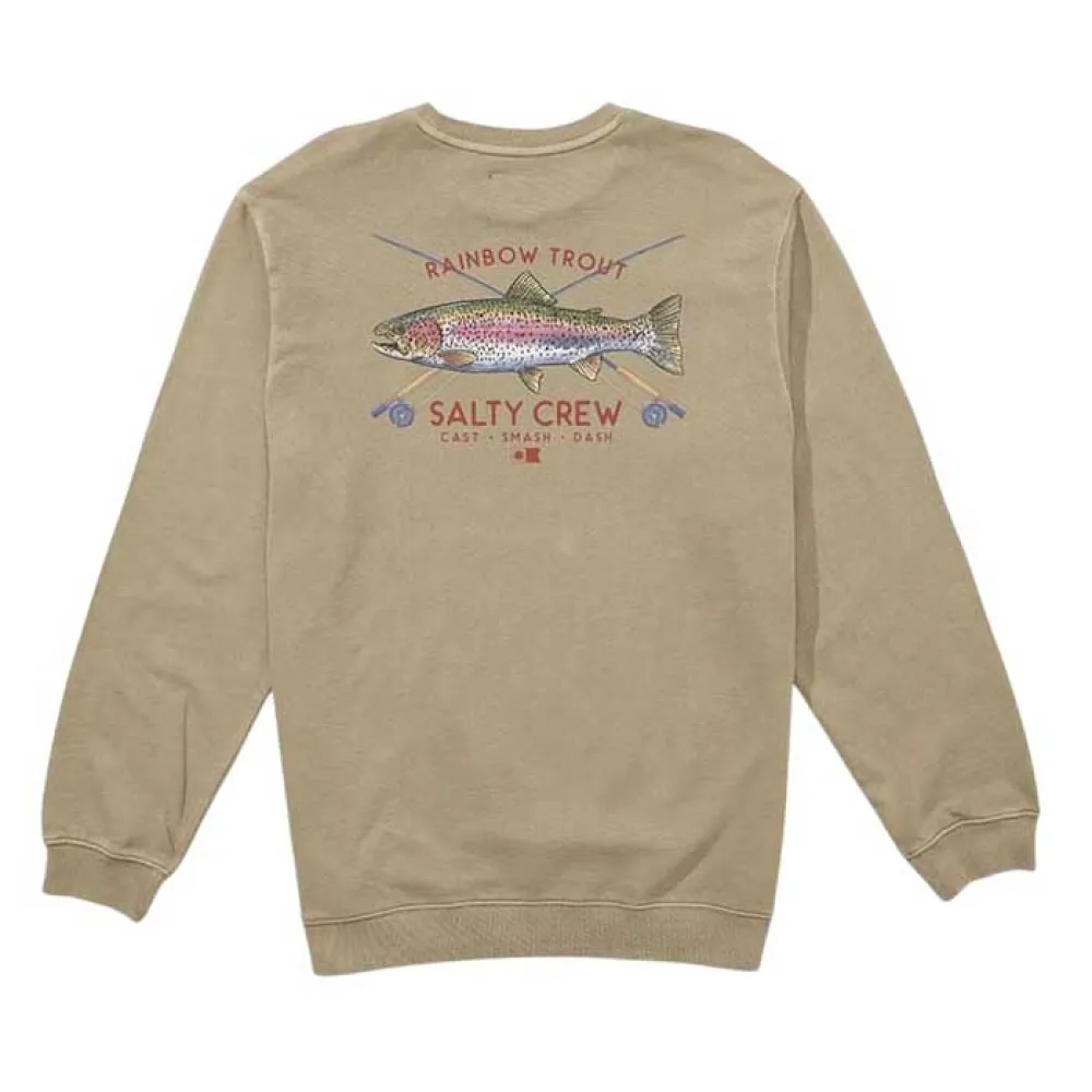 

Толстовка Salty Crew Trout mount vintage crew fleec, бежевый