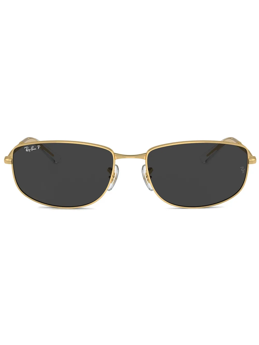 

Солнцезащитные очки в овальной оправе Ray-Ban, золотой