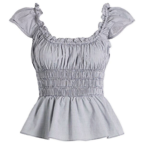 

Топ в клетку Janne Faithfull The Brand, Hanne Gingham Vintage Navy