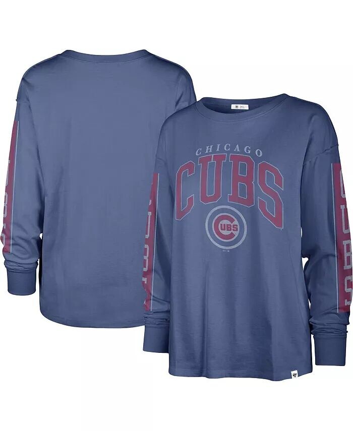 

Женская футболка с длинным рукавом Royal Chicago Cubs '47 Brand