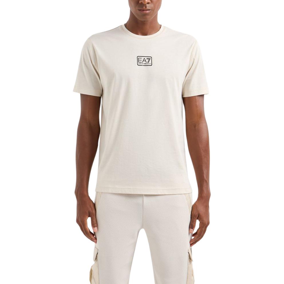 Футболка мужская EA7 SS24 абрикосовая EMPORIO ARMANI — фото 4