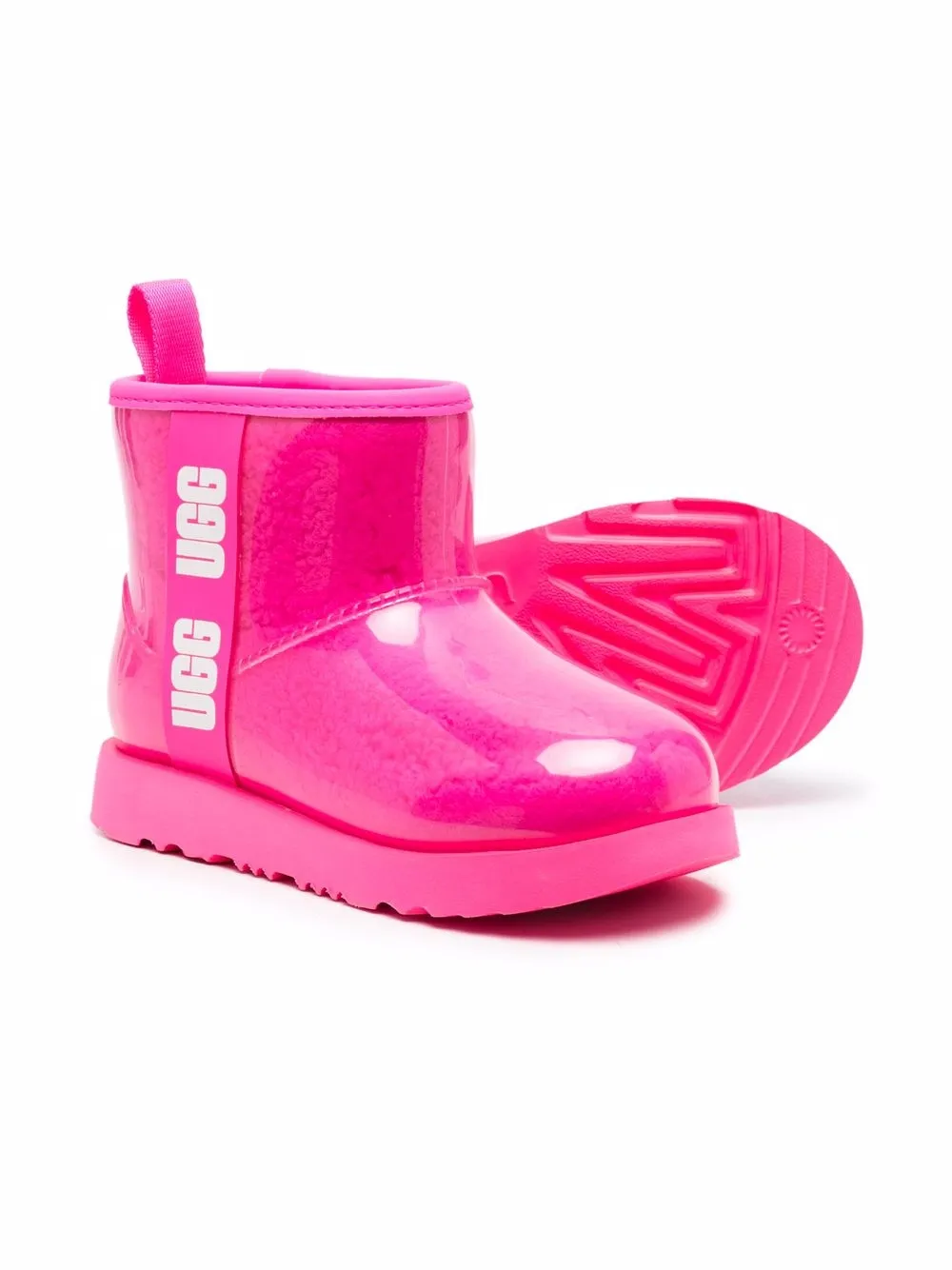 Резиновые сапоги с логотипом UGG Kids, розовый — фото 2