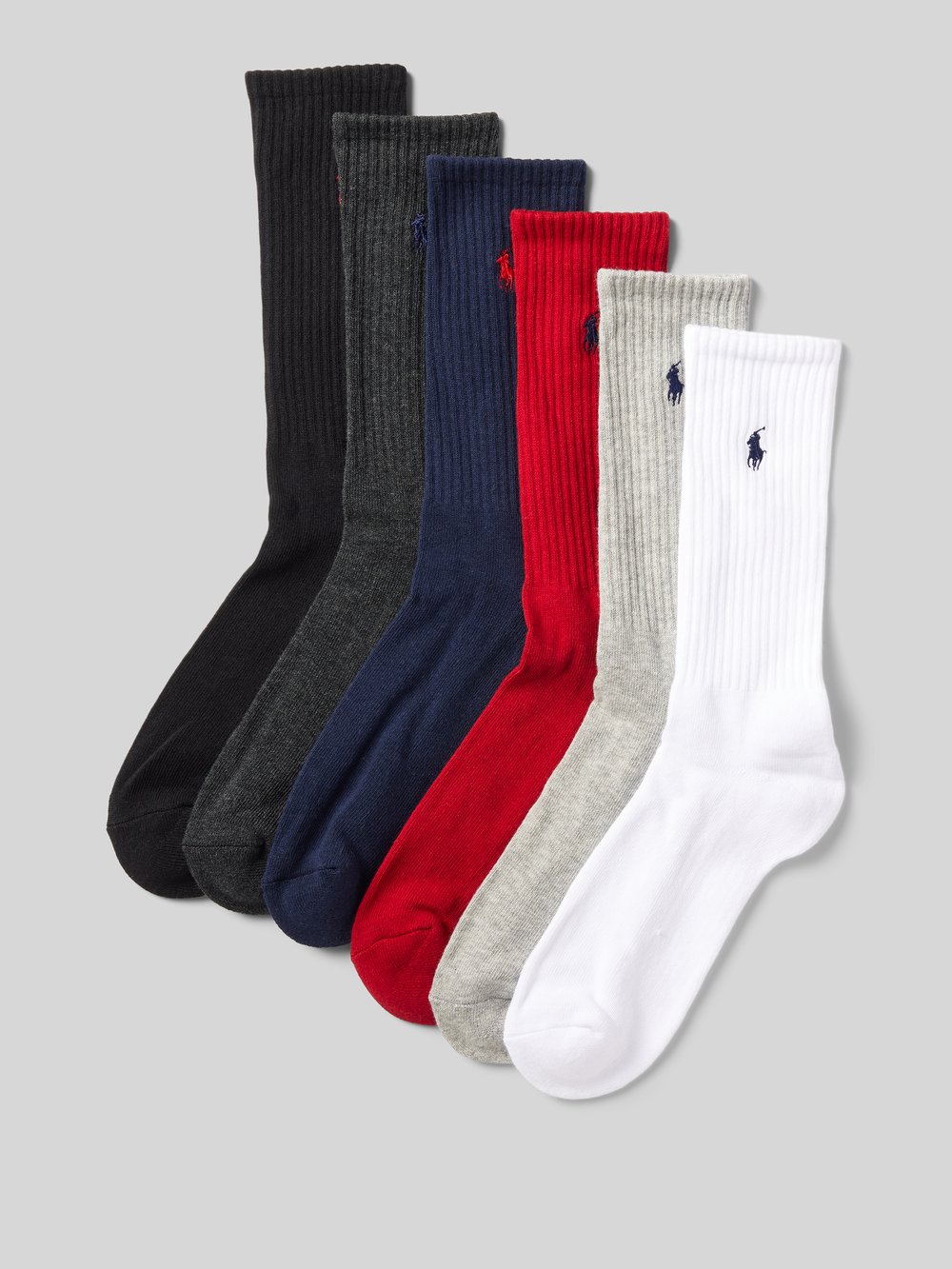 

Носки с логотипом в упаковке 6 шт Polo Ralph Lauren Underwear, красный
