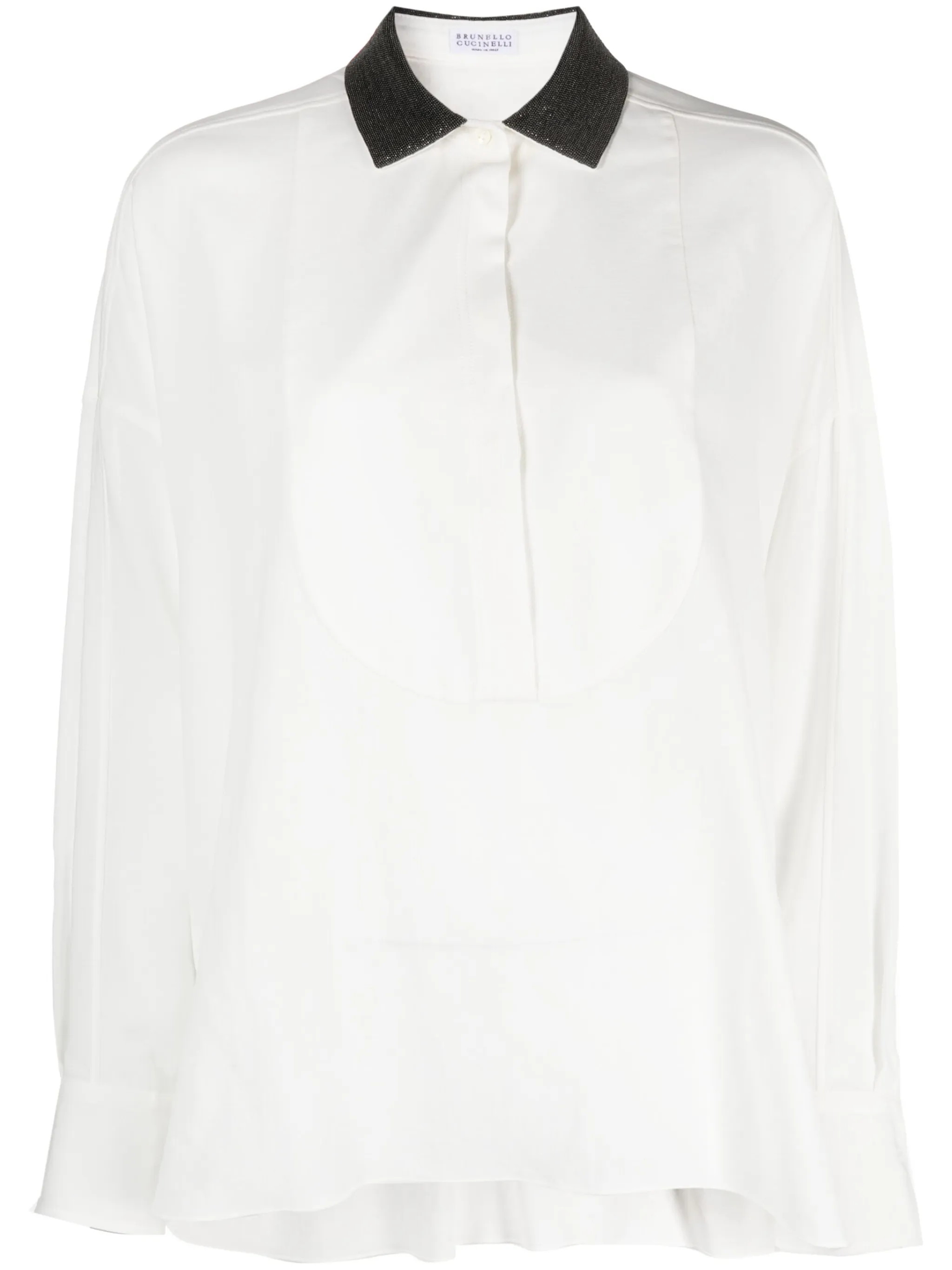 

Рубашка с декором Monili Brunello Cucinelli, белый