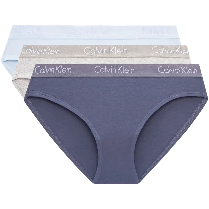 Женские трусы 3 Pack Calvin Klein, sq3-natural skin/space черный/space черный — фото 4