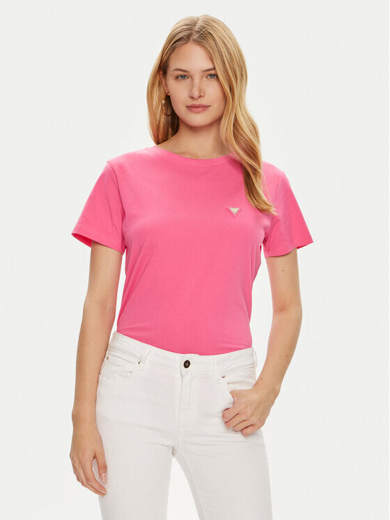 

Футболка стандартного кроя Guess, розовый