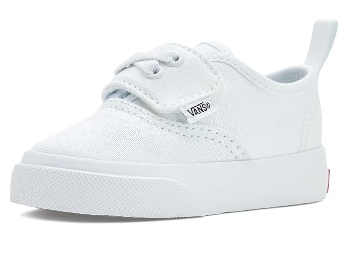 Кроссовки на липучке Authentic Elastic V Vans Kids, True White — фото 2