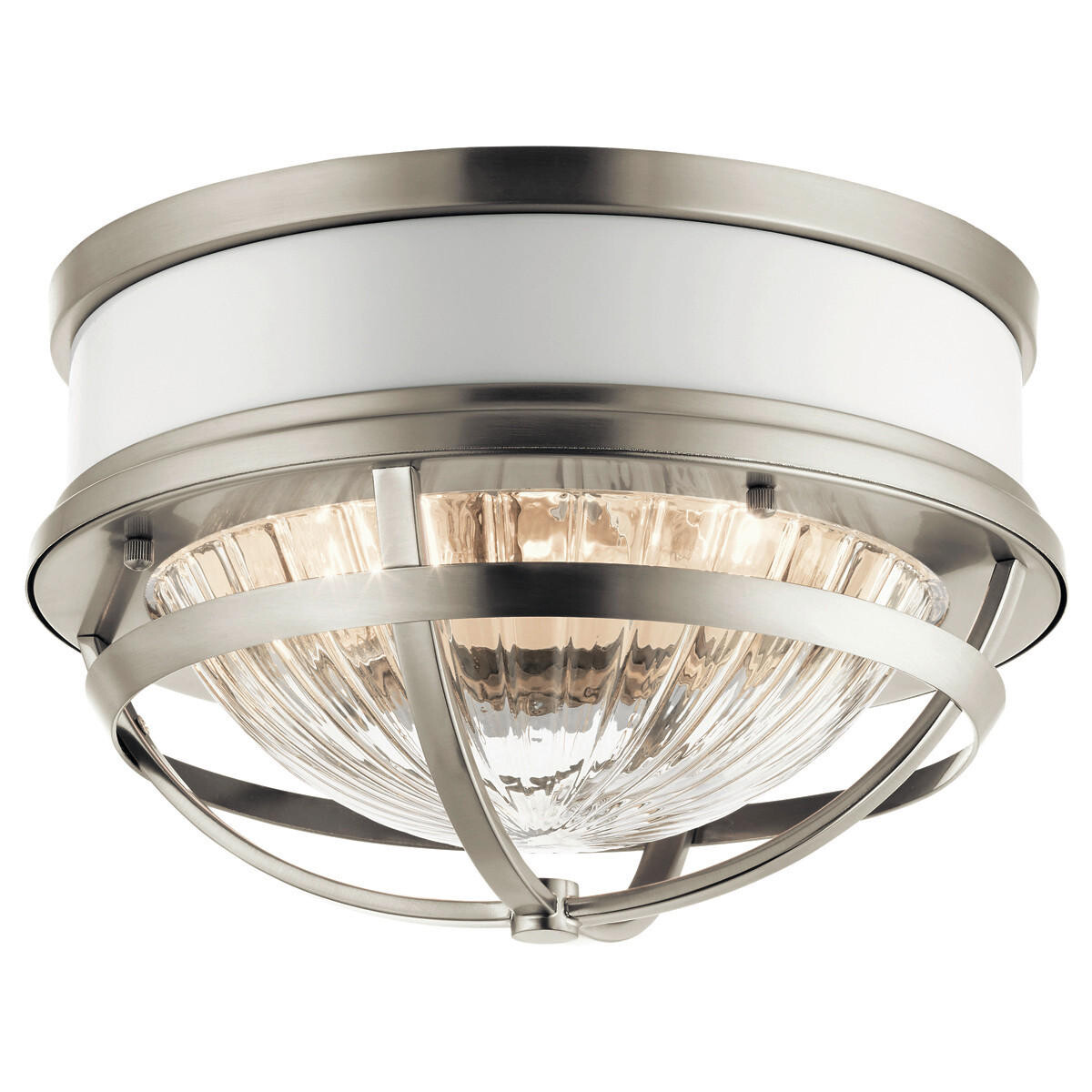 

Потолочный светильник Elstead Lighting, 30,5x19,9 см, белый/никельа