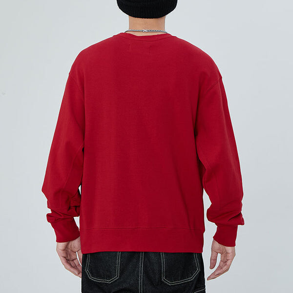 Толстовка Men's Air Jordan Casual Sports Alphabet Printing Round Neck Pullover Red, красный — фото 4