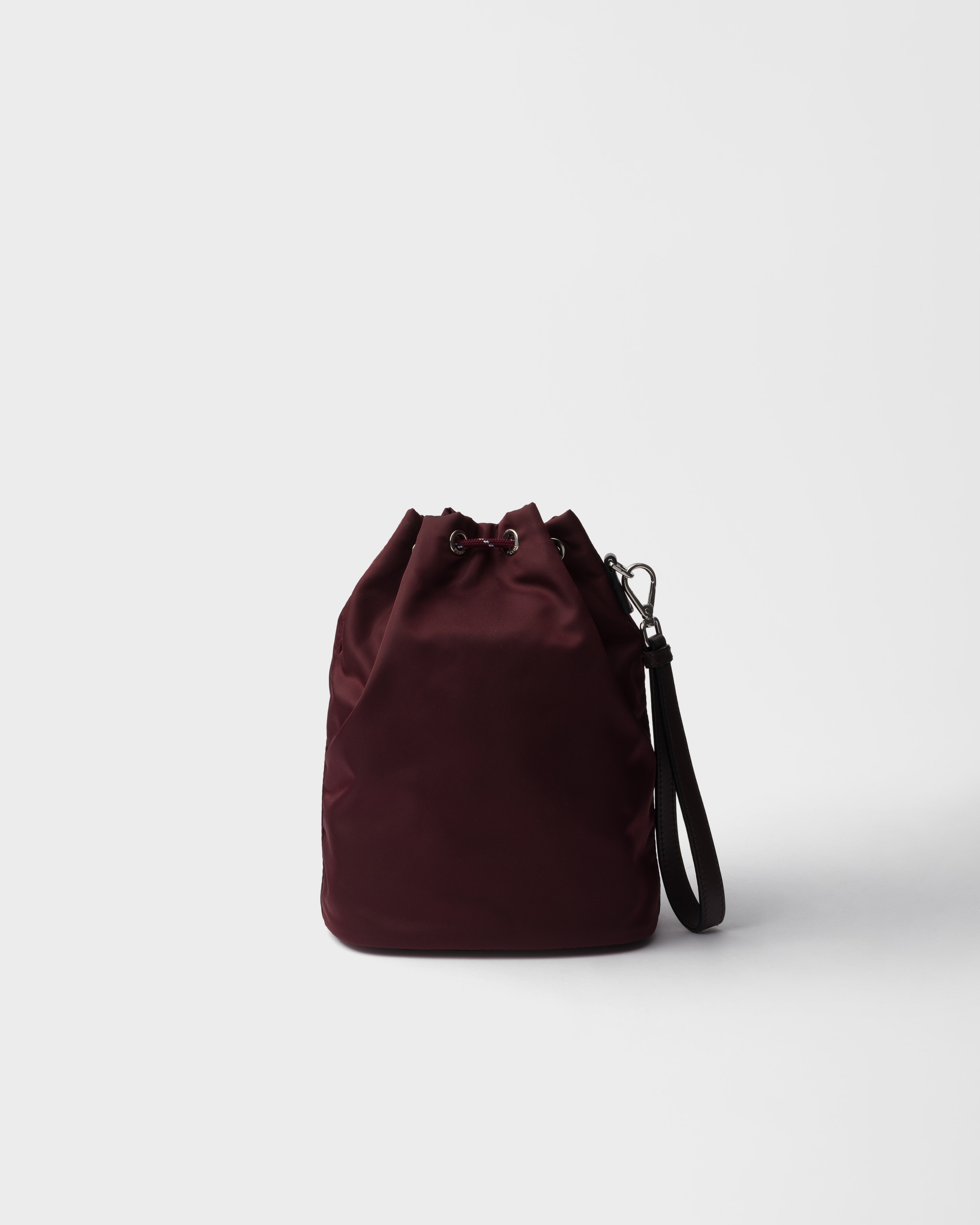 Сумка-чехол Prada Speedrock из Re-Nylon и кожи Prada, бордовые — фото 3