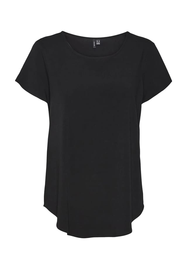 

Футболка с круглым вырезом Vero Moda, черный