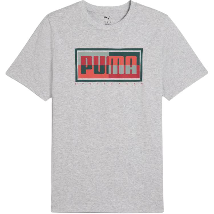 

PUMA Футболка мужская серии Sports Life Collection серого цвета