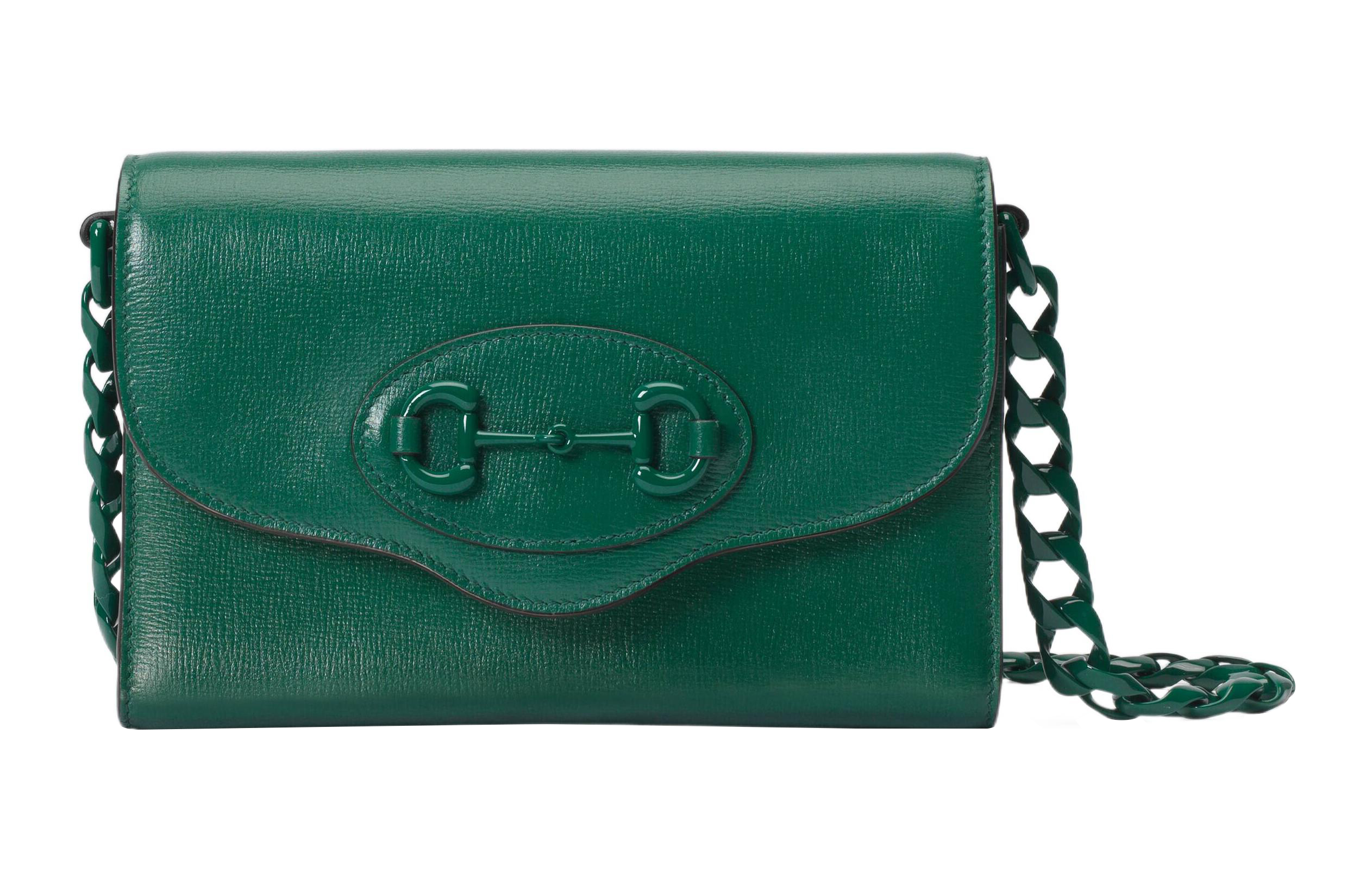 

GUCCI Кожаная сумка кроссбоди с подковообразной пряжкой 1955