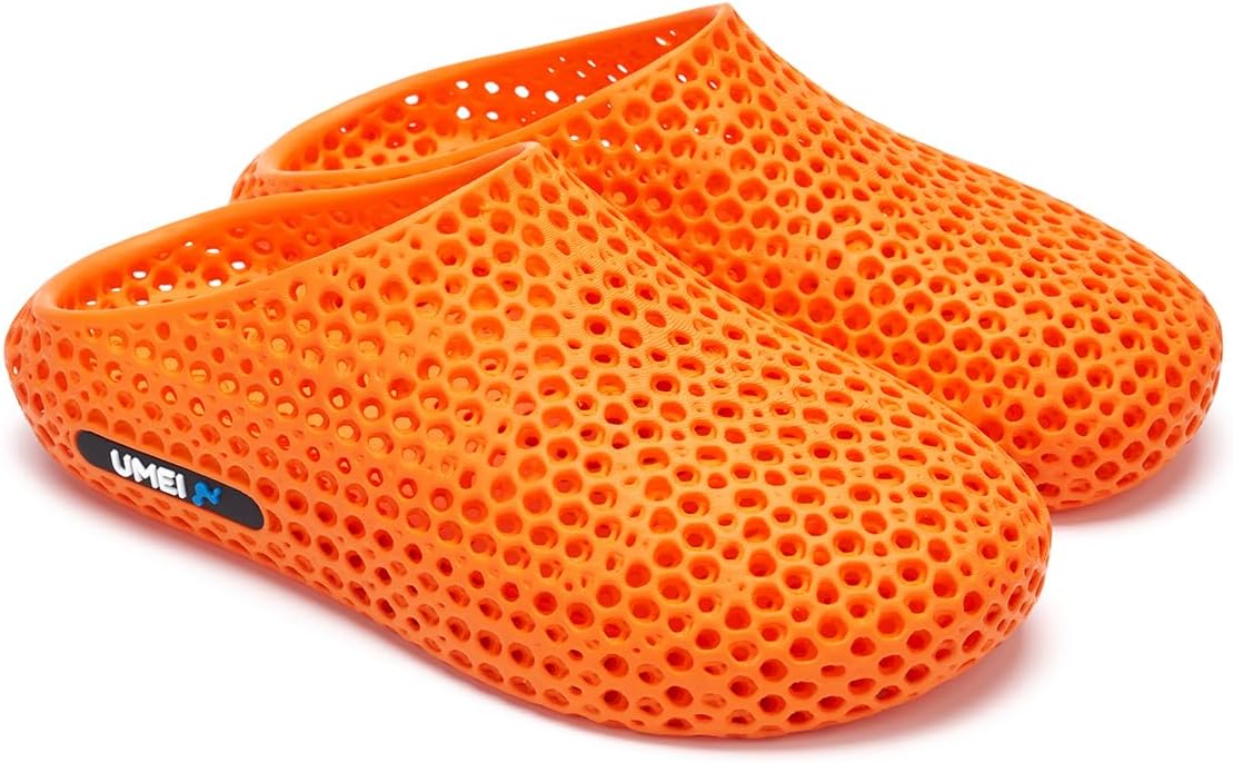 

Унисекс шлепанцы UMEI с 3D-печатью для мужчин и женщин, закрытые тапочки, эргономичная обувь для восстановления, сандалии Moonwalker для душа, спортзала, пляжа и дома, поддержка свода стопы, водонепроницаемые и быстро сохнущие, оранжевый