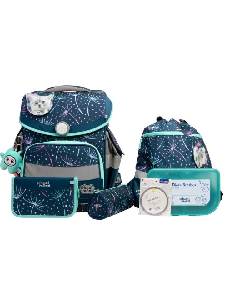 

Школьный рюкзак School Mood Timeless Pro Lina (Kitten), 7 предметов SCHOOL-MOOD