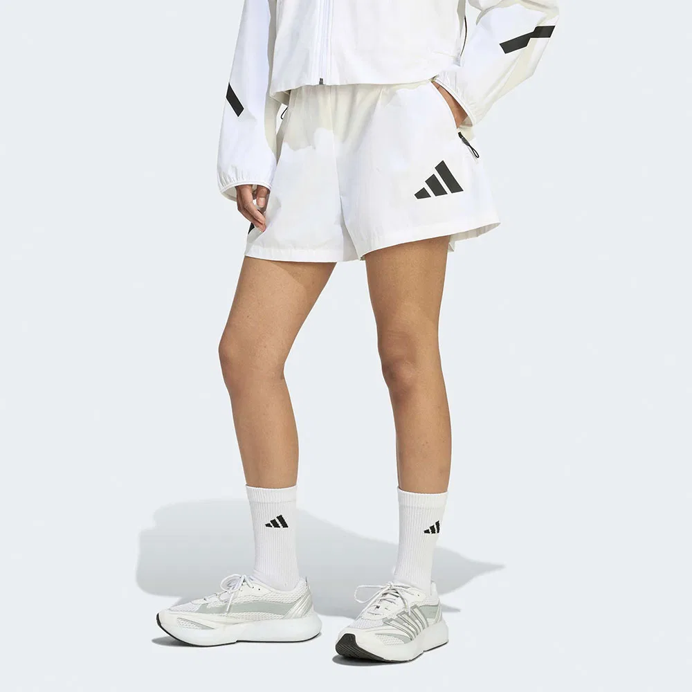 Женские белые тканые шорты Z.N.E. от Adidas