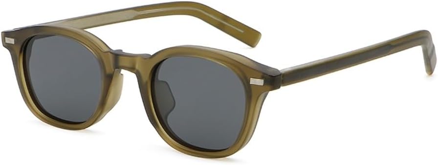 

Модные поляризованные солнцезащитные очки для женщин с защитой от УФ-излучения UV400 для мужчин, зеленые, серые, унисекс, квадратные солнцезащитные очки для мужчин, ацетатные WNCKSQ, Green With Grey