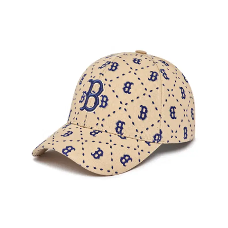 

MLB Бейсболка из полиэстера и хлопка унисекс бежевая, Beige
