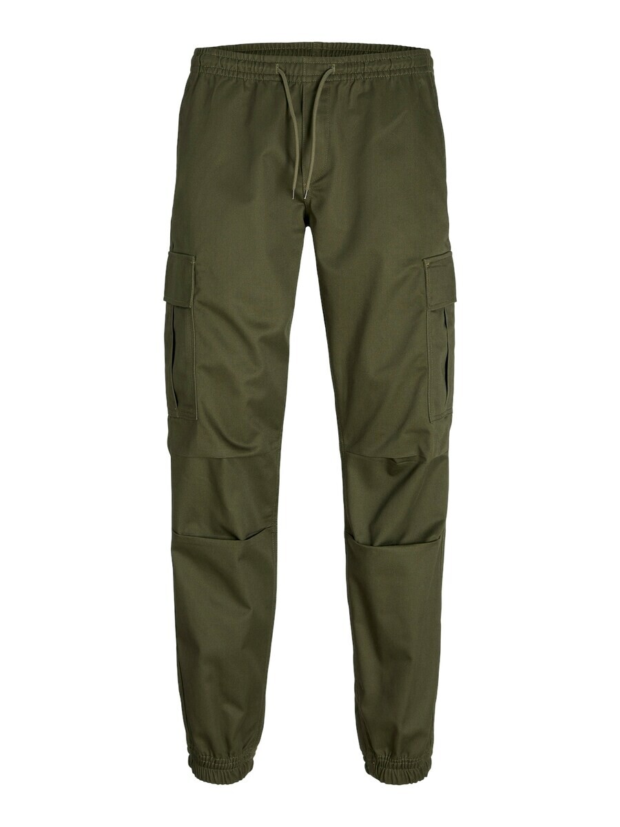 

Тканевые брюки JACK & JONES Tapered Pants JPSTKANE JJROUPE, оливковый