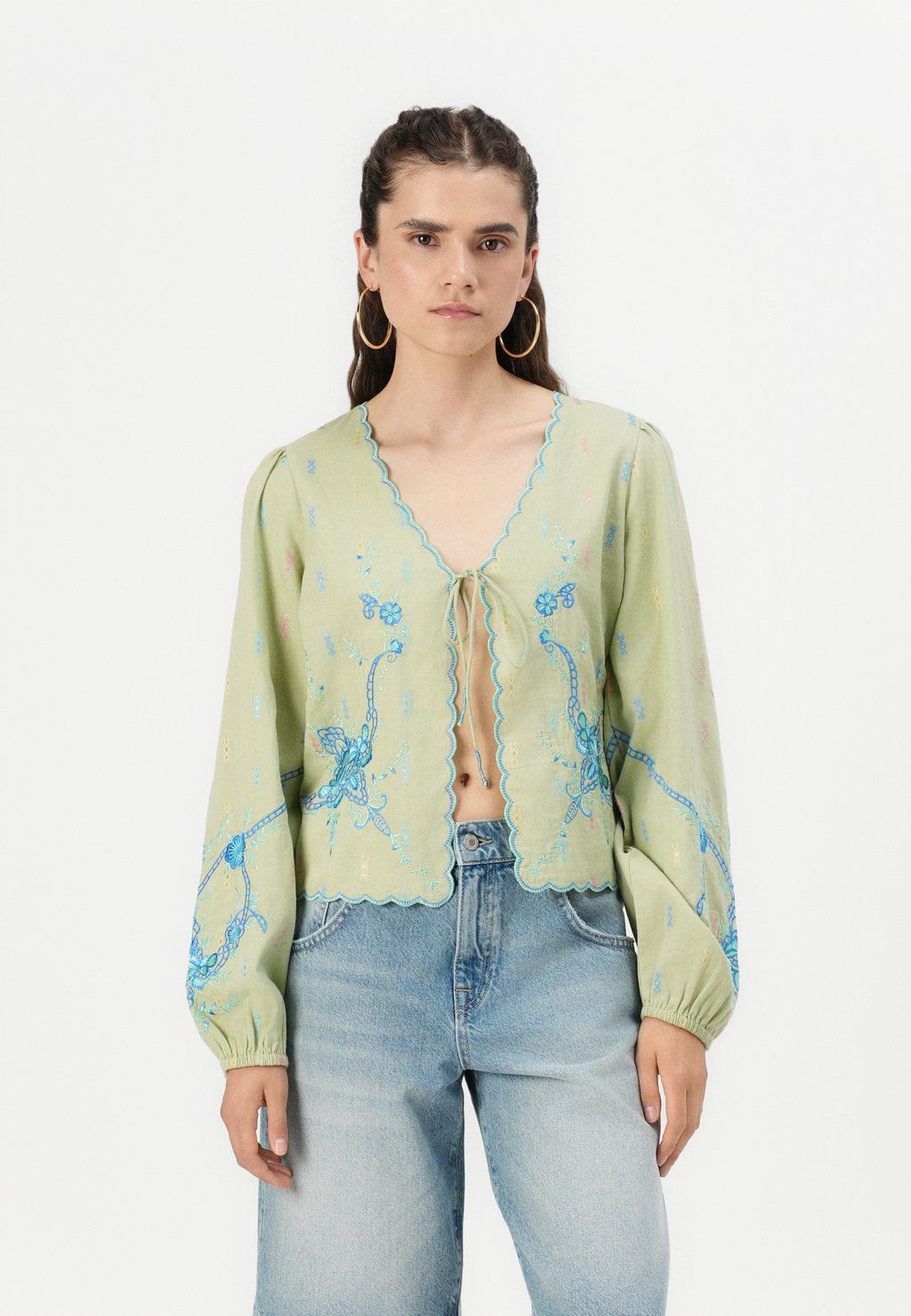 

Блуза LIA CARDIGAN YAS, мятный