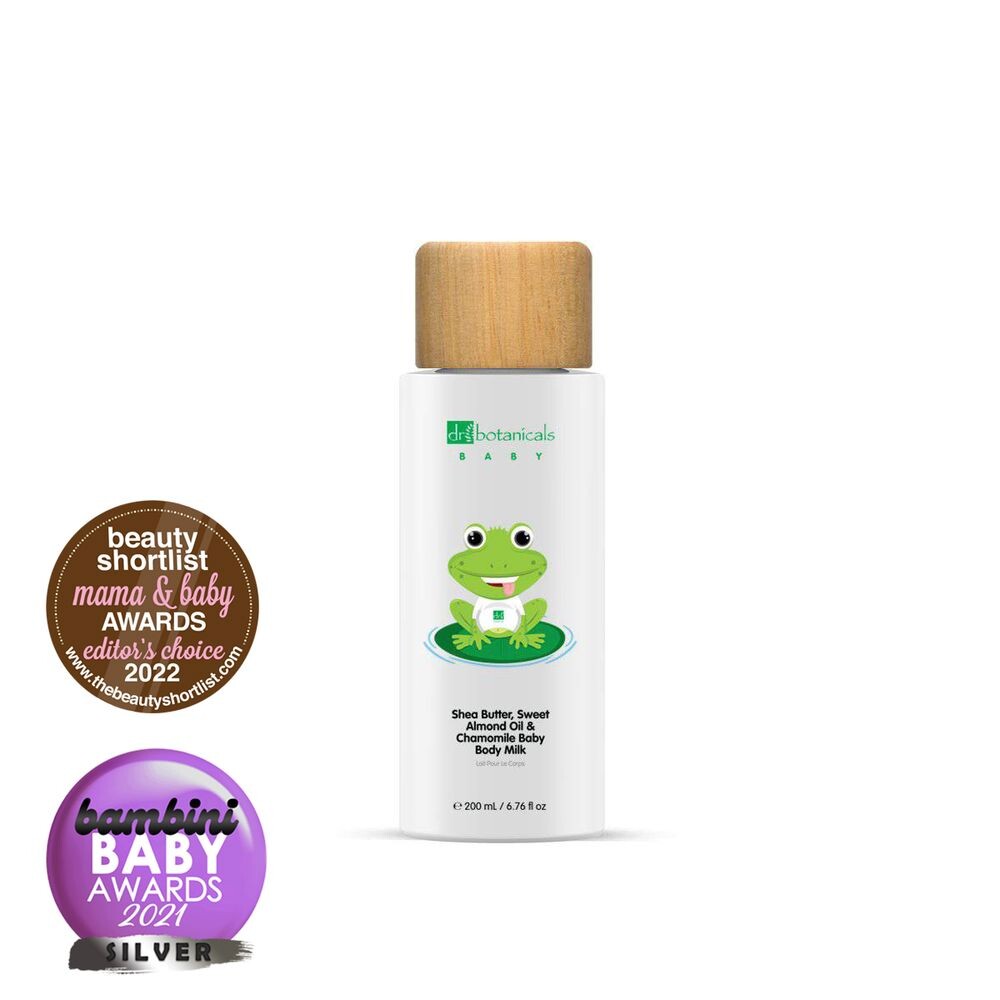 

Увлажняющее масло для ухода за лицом Leche corporal para bebé con aceite de almendras dulces y manzanilla Dr. botanicals, 200 мл