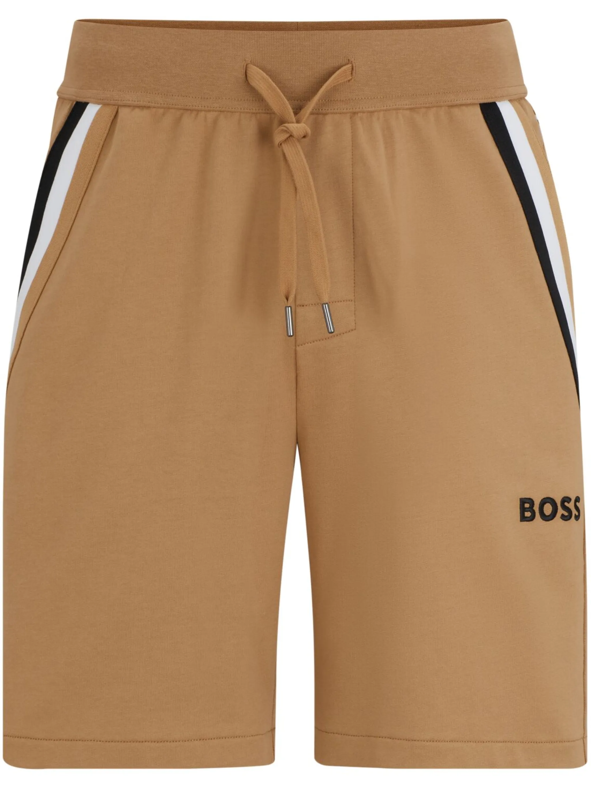 

Спортивные шорты с логотипом Boss, бежево-коричневый