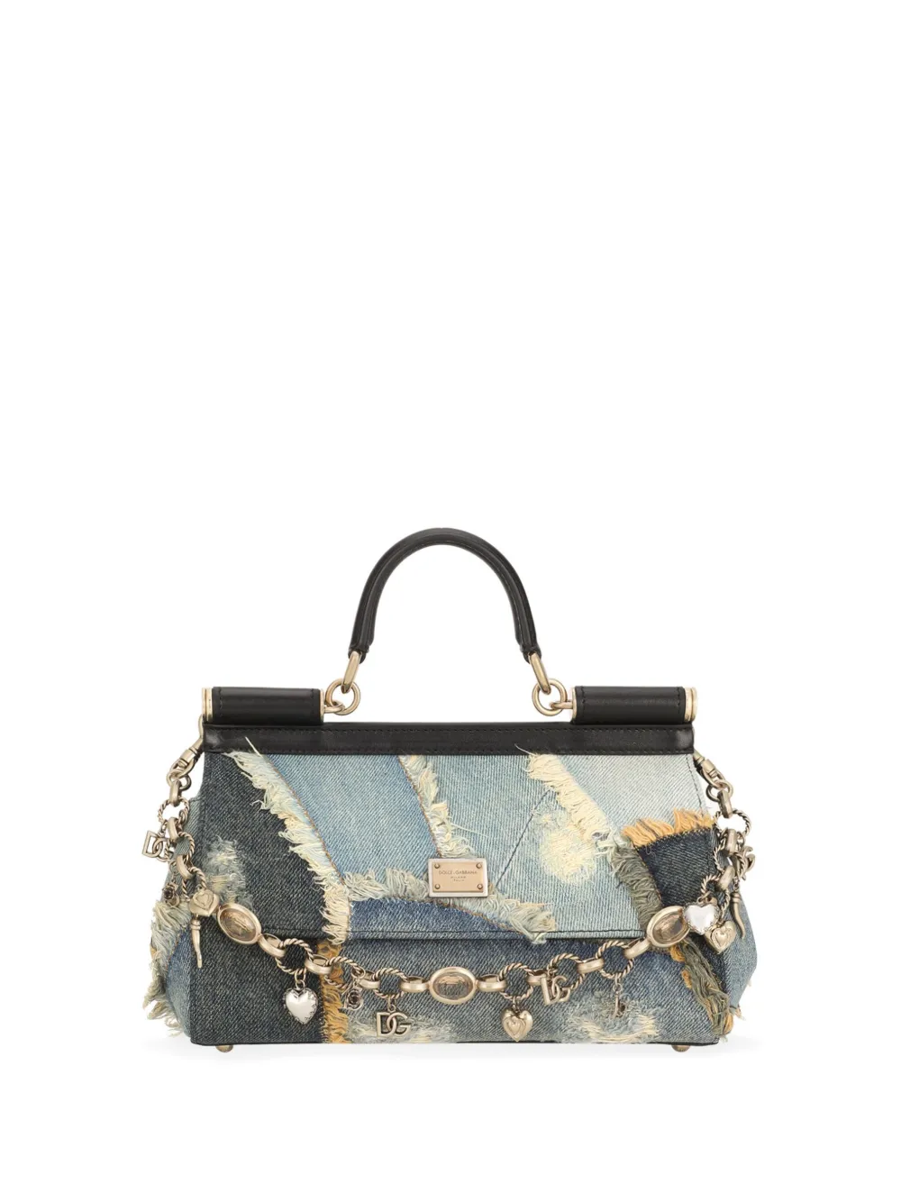 

Сумка через плечо Sicily в технике пэчворк DOLCE & GABBANA, синий
