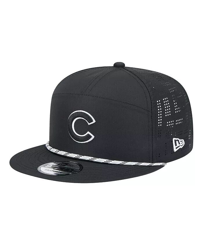 

Мужская черная бейсболка Chicago Cubs Laser Cut 9FIFTY Snapback New Era