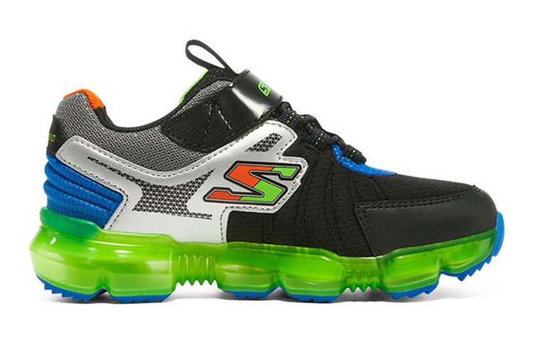 Кроссовки Skechers Kids Lifestyle Shoes GS Low-top Black/Green/Blue — фото 2