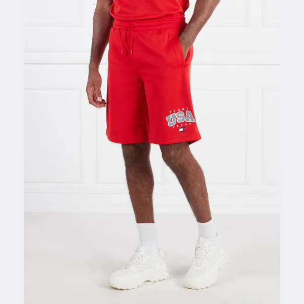 Tjm ovz современные спортивные шорты обычного кроя Tommy Hilfiger, красный — фото 2