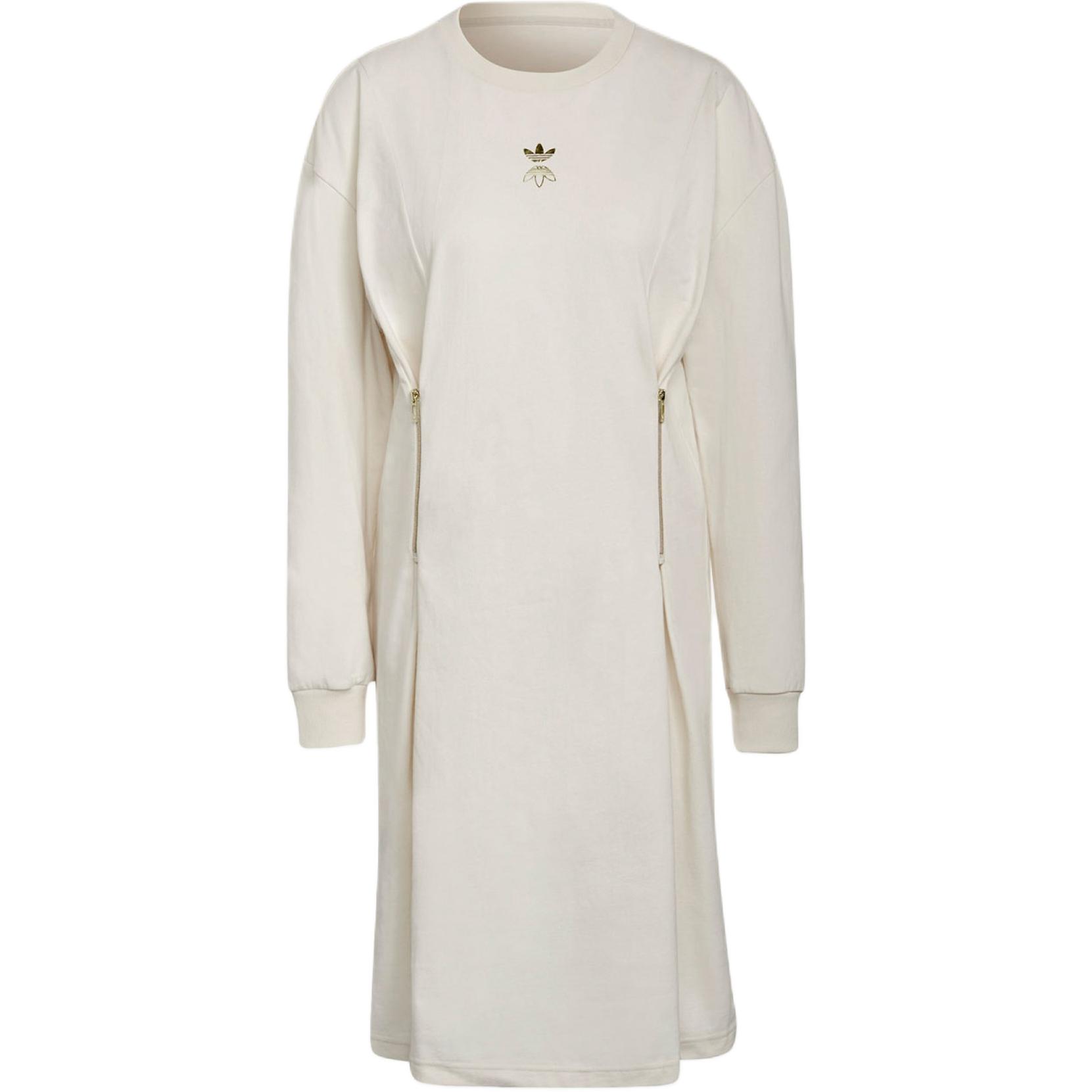 

Adidas Originals Длинное платье с рукавами бежевое