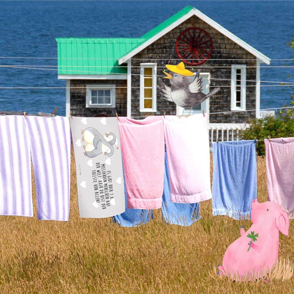 

Полотенце Mr. & Mrs. Panda, серый