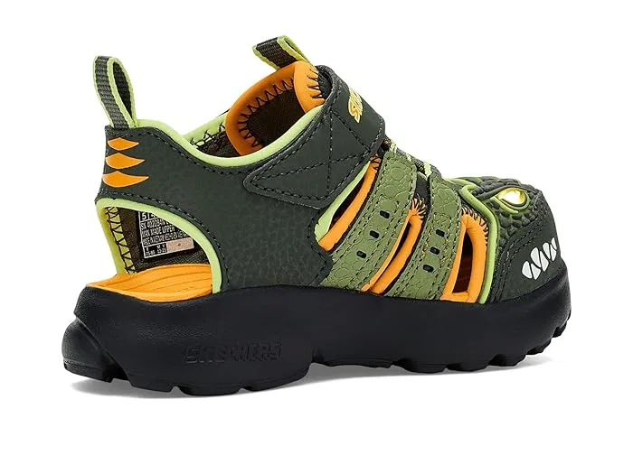 Кроссовки с подсветкой Razor Splash - Raptor Quest SKECHERS KIDS, Olive — фото 4