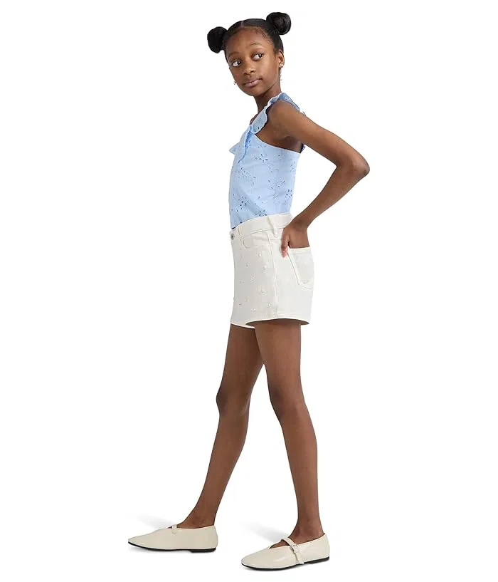 Шорты High-Rise Relaxed Pearly Twill abercrombie kids, Jet Stream — фото 3