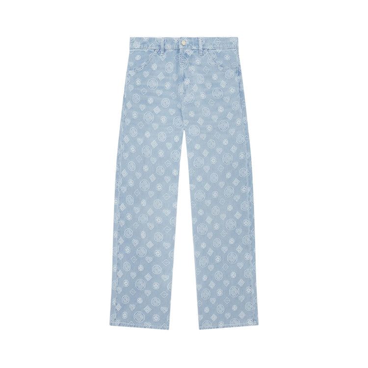 

Джинсы Casablanca Relaxed-Fit Monogram Jeans, Blue