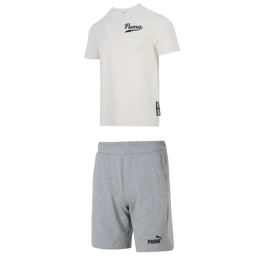 

Повседневная спортивная одежда для мужчин, цвет: белый + серый Puma, серый