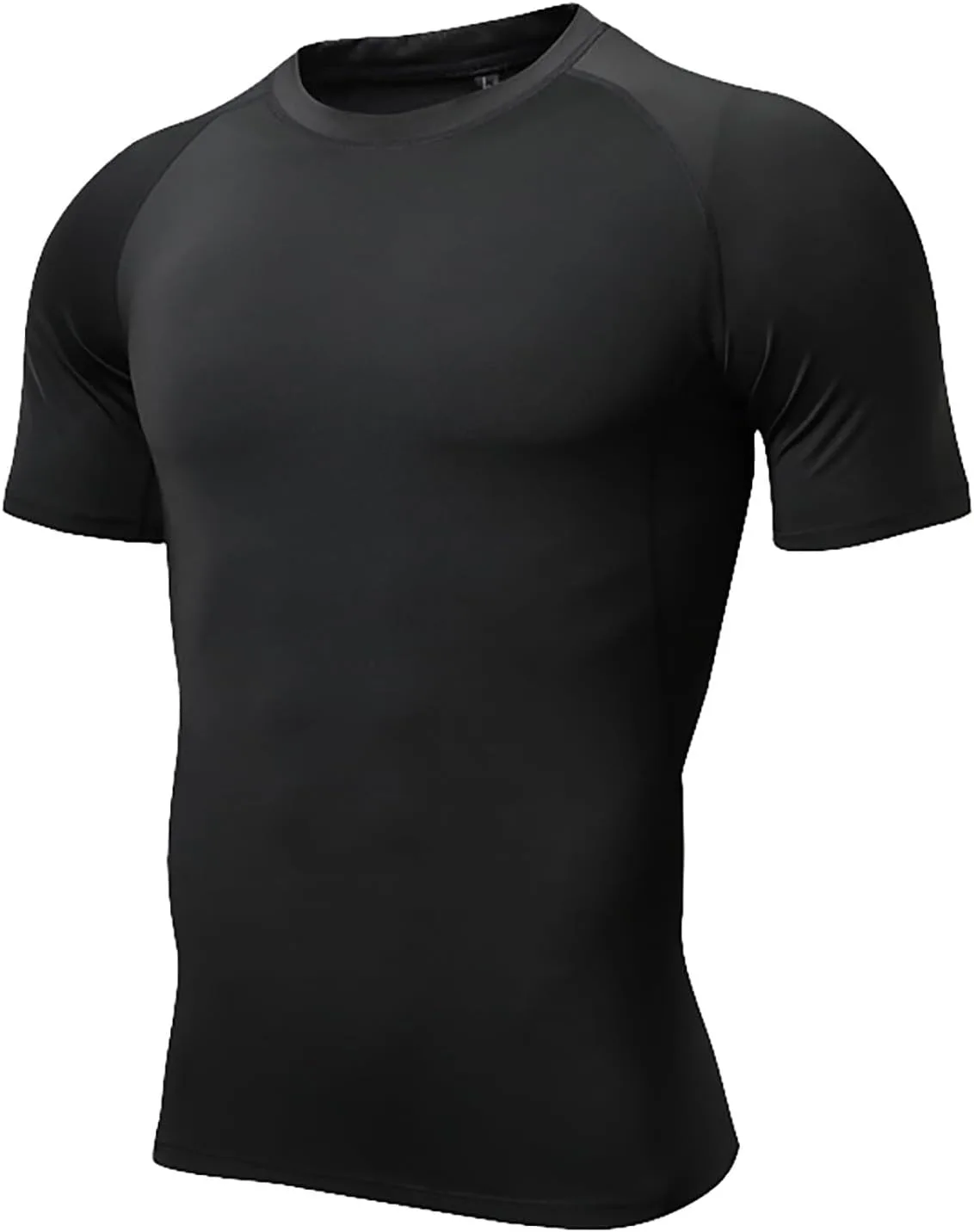 Мужская футболка Muscle Stretch Slim Fit с коротким рукавом Raglan для тренировок — фото 3
