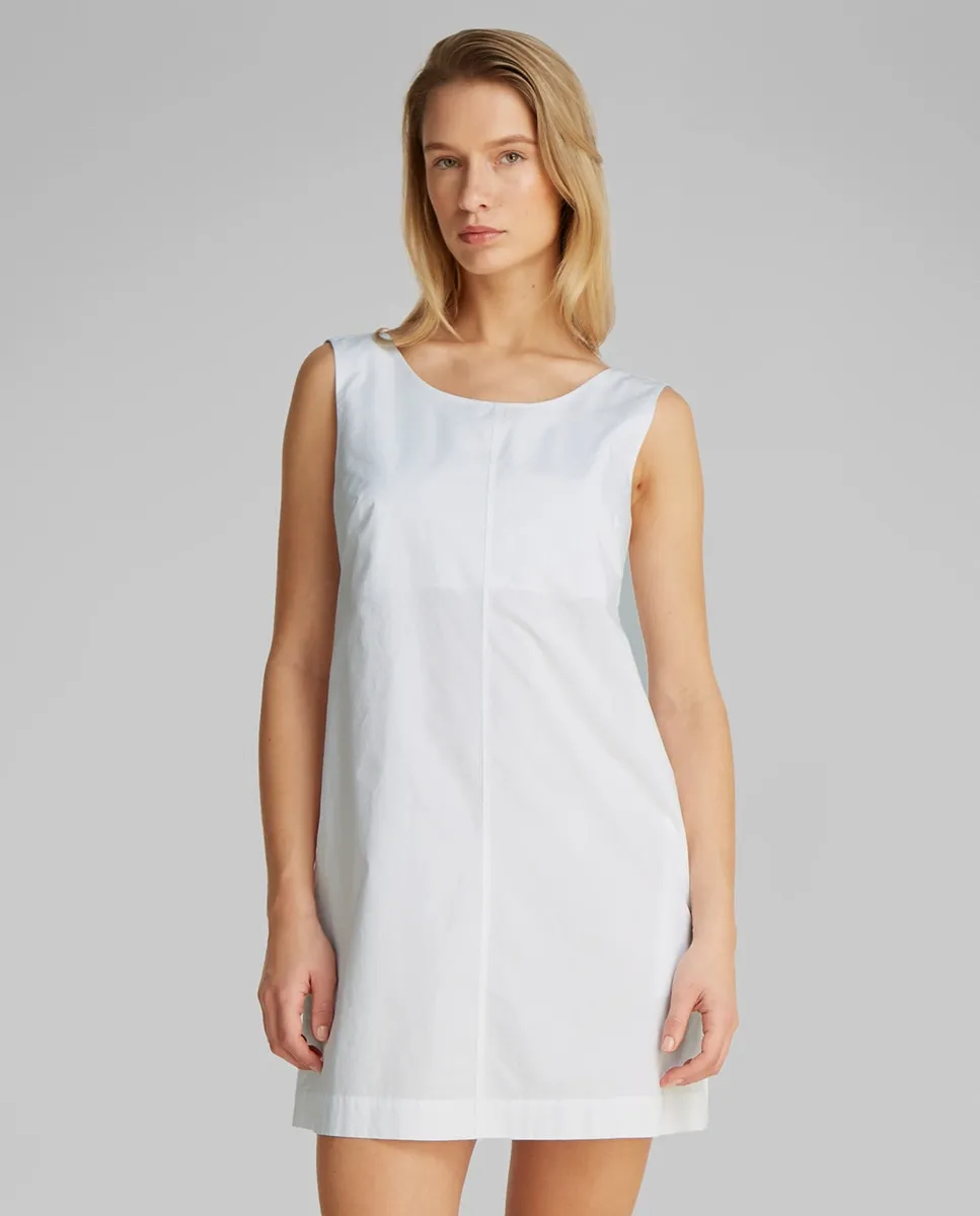 

Женское платье короткое из поплина Calvin Klein Jeans, белый