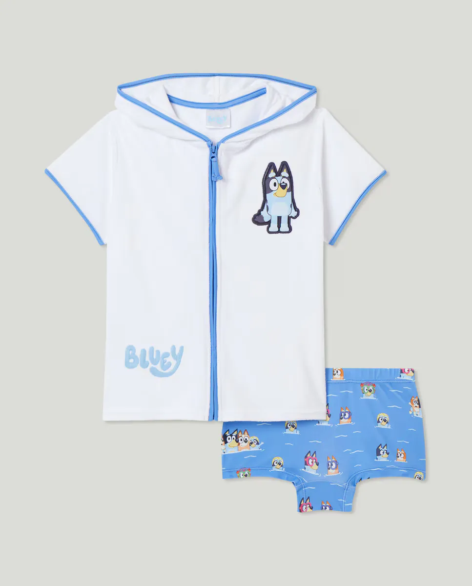 

Комплект для мальчика Bluey Baby El Corte Inglés, белый