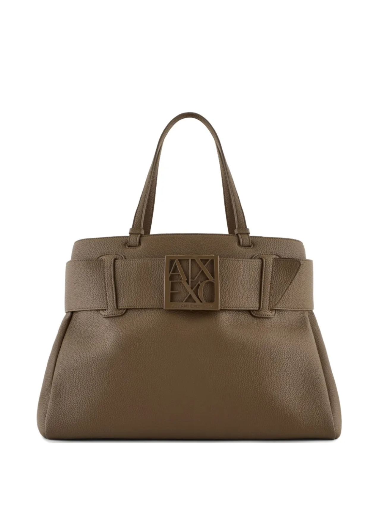 

Сумка-тоут с логотипом Armani Exchange, коричневый