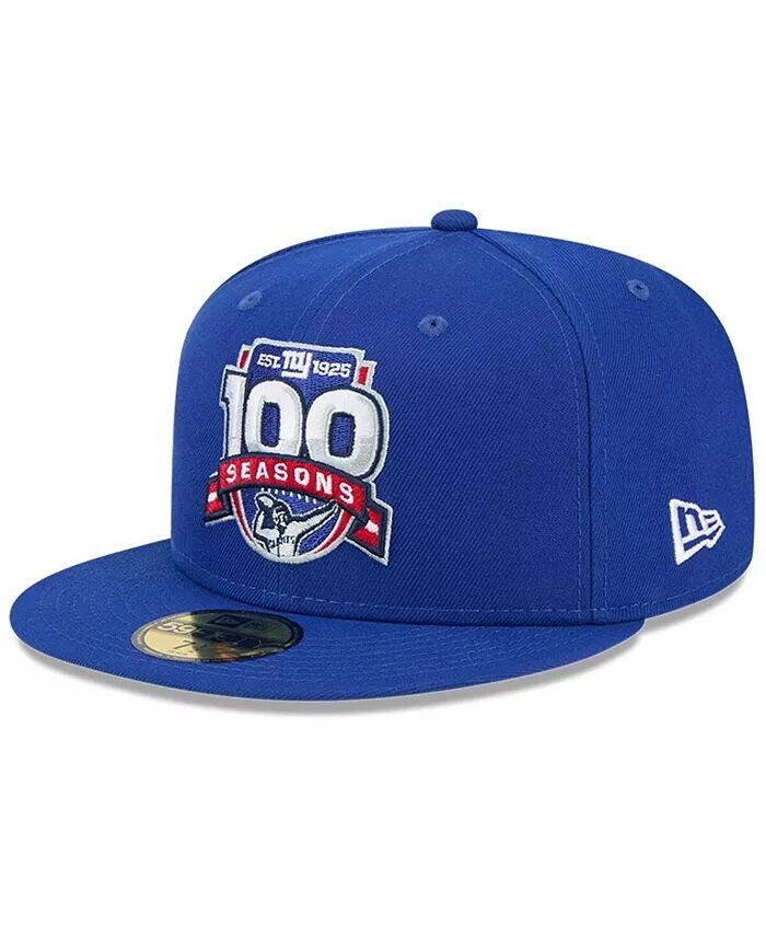 

Мужская бейсболка Royal New York Giants 100-го сезона 59FIFTY Fitted Hat New Era