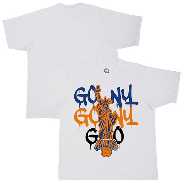 

Футболка Unisex белая New York Knicks Oversized Go NY Go Stadium Essentials
