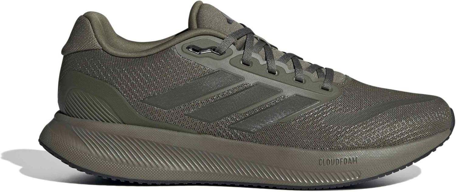Мужские кроссовки adidas Falcon, черный/оливковый — фото 2