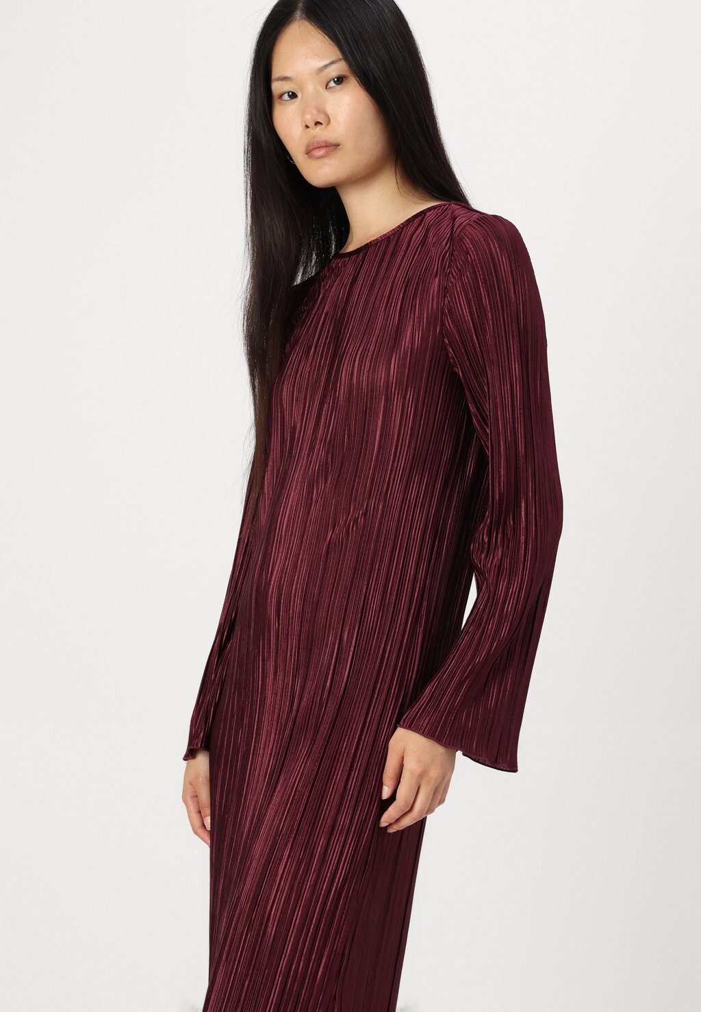 

Платье макси PCNORA O NECK ANKLE DRESS Pieces, бордовый