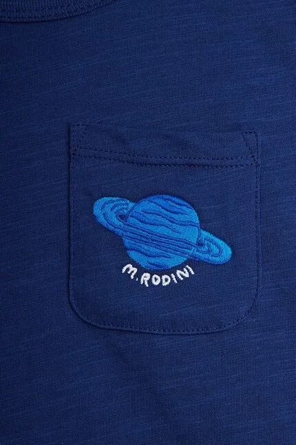 Футболка с принтом Planet Mini Rodini, синий — фото 3