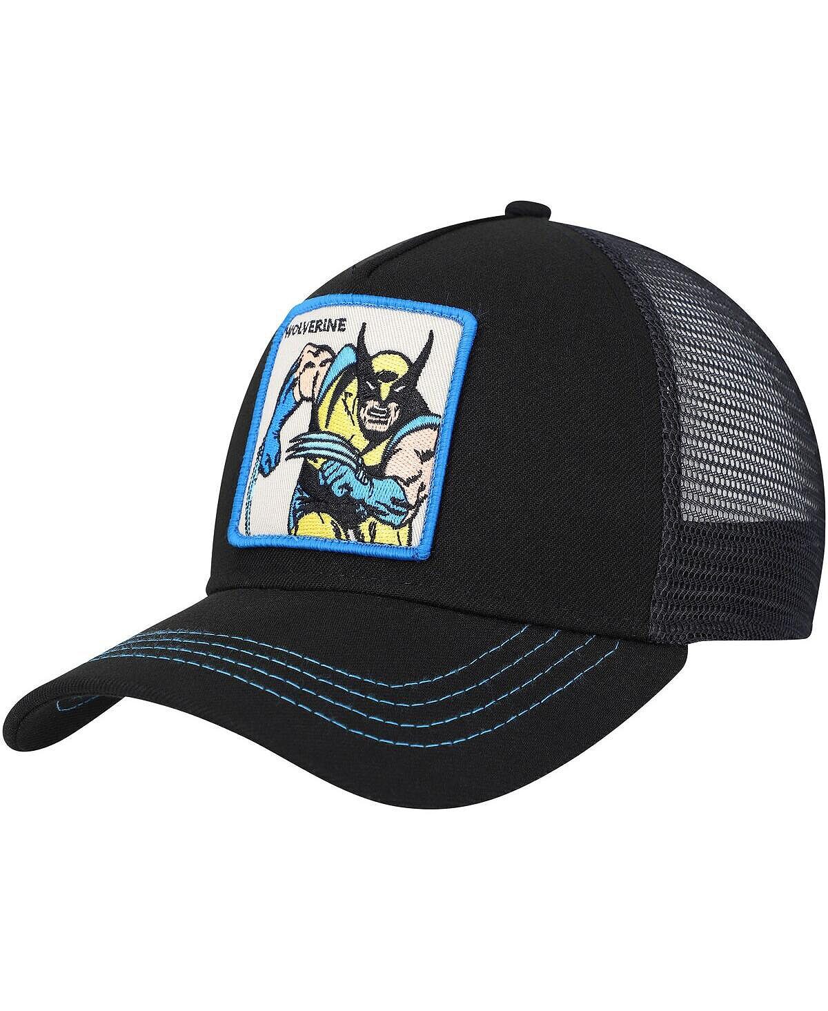 

Мужская черная регулируемая шляпа X Men Wolverine Retro с А-образной рамкой Lids