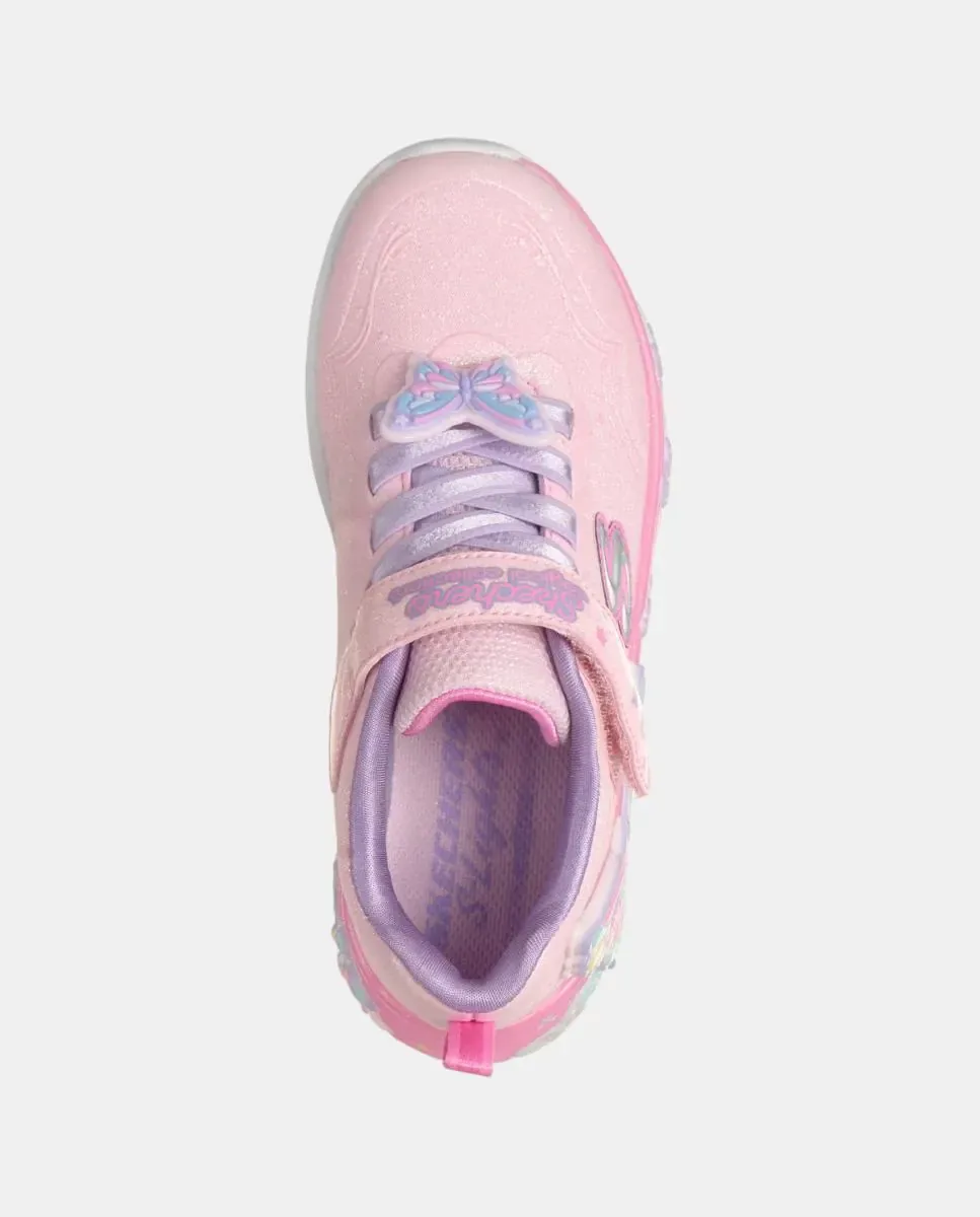 Депортиво светит дизайн бабочки Skechers, бледно-розовый — фото 3