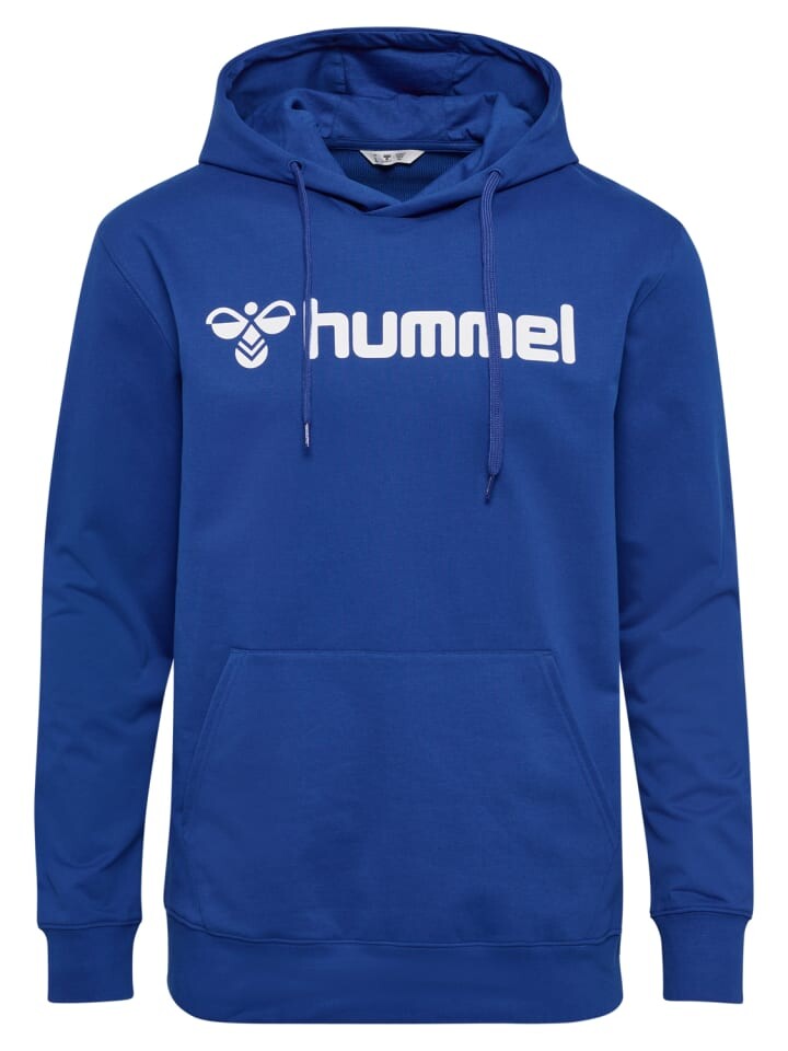 

Худи Hummel Regular Fit Sweatstoff Kapuze Beuteltasche, синий